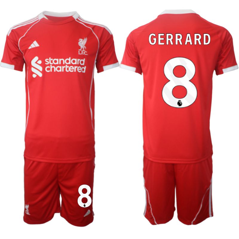 Men 2025-2026 Season Club Liverpool home red #8 Soccer Jersey
